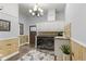 Well-lit laundry room with modern appliances, tile accents, and neutral decor at 10821 Club Point Dr, Fishers, IN 46037