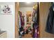Walk-in closet with organized storage solutions for clothes, shoes, and accessories at 11686 S 825 W, Edinburgh, IN 46124