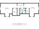 Upstairs floorplan featuring bedrooms, walk-in closets, a full bath, and a hall connecting the spaces at 11686 S 825 W, Edinburgh, IN 46124