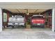 Two-car garage containing Ford Super Duty Truck, Ford Bronco, and Craftsman tool chest at 11686 S 825 W, Edinburgh, IN 46124