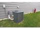Exterior shot of an air conditioning unit on a well-manicured lawn at 1274 Clairet, Westfield, IN 46074
