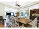 An open dining room with sight lines to the kitchen and living room at 1684 Beach St, Greenwood, IN 46143
