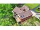 Back exterior featuring a wooden deck with an outdoor seating area at 22 Point Ln, Arcadia, IN 46030