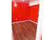 Hardwood flooring in this spacious basement at 3035 Graceland Ave, Indianapolis, IN 46208