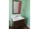 Bathroom featuring a vanity with marble countertops and modern fixtures at 3035 Graceland Ave, Indianapolis, IN 46208