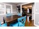 Charming dining room with bright blue chairs, perfect for Gathering gatherings and entertaining at 4910 East 21St St, Indianapolis, IN 46218