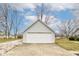 Detached two car garage with driveway at 502 E Washington St, Summitville, IN 46070