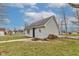 Exterior side view of shed in the backyard at 502 E Washington St, Summitville, IN 46070