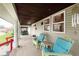 Relaxing covered front porch featuring comfortable chairs and a tranquil setting, perfect for enjoying outdoor living at 518 N Emerson Ave, Indianapolis, IN 46219