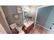 Charming bathroom with a vanity and decorative accents, offering a blend of style and functionality at 5180 Dunewood Way # 57, Avon, IN 46123