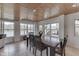 Cozy dining area with a view of the lake, perfect for enjoying meals in a serene setting at 6290 Grouse Dr, Nineveh, IN 46164