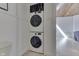 Convenient stackable washer and dryer laundry area at 6290 Grouse Dr, Nineveh, IN 46164