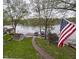 Scenic lake view from a waterfront property featuring a private dock at 6290 Grouse Dr, Nineveh, IN 46164