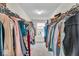 Walk-in closet with ample hanging space and built-in organization systems at 6862 School Branch Dr, Brownsburg, IN 46112