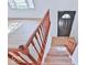 View from the top of the staircase leading down to the front door at 7733 Opelika Ct, Indianapolis, IN 46217