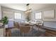 Beautiful dining room with table set for entertaining at 7859 N Chester Ave, Indianapolis, IN 46240