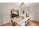 Open dining room showing views to the kitchen and living room area at 859 E Bunkerhill Rd, Mooresville, IN 46158