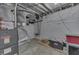 Spacious unfinished basement featuring utility equipment and storage space at 1231 S Pershing Ave, Indianapolis, IN 46221