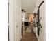 Hallway view featuring hardwood floors that transition into an open living space at 15524 Dusty Trl, Noblesville, IN 46060