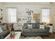 Comfortable living room featuring two windows for natural light at 15524 Dusty Trl, Noblesville, IN 46060