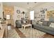 Spacious living room features an open view into the front entryway at 15524 Dusty Trl, Noblesville, IN 46060