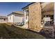 Inviting backyard featuring a covered porch and lounge chairs for outdoor relaxation and enjoyment at 15628 Allegro Dr, Westfield, IN 46074
