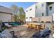 Inviting outdoor deck featuring comfortable seating and an elegant dining area at 244 N Summit St, Indianapolis, IN 46201