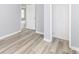 Bedroom with light wood floors and freshly painted walls at 315 S Parkway Dr, Anderson, IN 46013