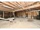 Unfinished basement featuring exposed wooden beams, dirt floor and plenty of storage space ready to be customized at 3451 N County Road 100 E, Danville, IN 46122