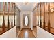Inviting foyer with decorative tile flooring, a stylish front door with an oval window, and wood trim at 3451 N County Road 100 E, Danville, IN 46122