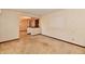 Spacious living room with wall to wall carpeting, wallpaper, and a view of dining room beyond at 3451 N County Road 100 E, Danville, IN 46122
