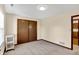 This well-lit bedroom offers natural light, closet space and neutral tones for a calming space at 5737 Misty Ridge Cir, Indianapolis, IN 46237