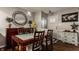 Elegant dining room with modern table and decorative furnishings at 8336 Woodall Dr # Kr, Indianapolis, IN 46268