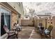 Inviting patio space with comfortable seating, perfect for outdoor relaxation and entertaining with views of the backyard at 8336 Woodall Dr # Kr, Indianapolis, IN 46268