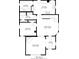 Layout of the main floor features a kitchen, dining room, living room, laundry, and bedroom at 935 N Tacoma Ave, Indianapolis, IN 46201