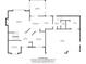 Layout of home showcasing the living room, kitchen, dining room, sunroom, entry, bath, room and garage at 1143 N Sugar Bend Run, Greenfield, IN 46140