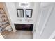 Bright bathroom featuring double vanity and a framed mirrors at 14241 Antiquity Dr, Carmel, IN 46033
