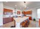 Modern kitchen featuring a large center island, stainless steel appliances, and ample cabinet space at 14241 Antiquity Dr, Carmel, IN 46033