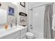 Modern bathroom with stylish fixtures, including a shower and tub, offering a spa-like experience in the comfort of home at 1842 Central Ave, Indianapolis, IN 46202