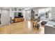 Comfortable living room with modern furniture, a flat-screen TV, and plenty of natural light at 1842 Central Ave, Indianapolis, IN 46202
