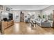 Spacious living room featuring modern decor, large windows, and hardwood floors at 1842 Central Ave, Indianapolis, IN 46202
