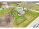 An aerial view of a quaint home featuring a fenced backyard at 2072 S Rembrandt Cv, Martinsville, IN 46151