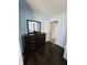 Bedroom with black dresser and hardwood floors at 2509 Bristlecone Dr, Indianapolis, IN 46217