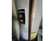 Close up of Bradford White water heater with energy guide at 2509 Bristlecone Dr, Indianapolis, IN 46217