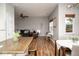 Open concept living space combining kitchen, dining, and living room, enhanced by natural light at 3168 Lodgepole Dr, Whiteland, IN 46184