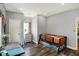 Charming bedroom featuring a bunk bed, desk, and gray walls, creating a cozy and functional space at 3535 Birchwood Ave, Indianapolis, IN 46205