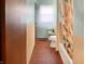 Functional bathroom layout with a combined shower and tub, complete with modern fixtures and clean lines at 3540 N Norfolk St, Indianapolis, IN 46224