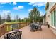 Spacious deck with outdoor seating, perfect for entertaining and enjoying the backyard view at 3629 Pete Dye Blvd, Carmel, IN 46033