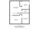 Detailed floor plan of a home's basement, featuring a theater, bedroom and recreation room at 368 Westbrook Ct, Columbus, IN 47201