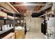 The basement is unfinished and is ready to be transformed into a rec-room, gym, or office at 3862 Penzance Pl, Carmel, IN 46032